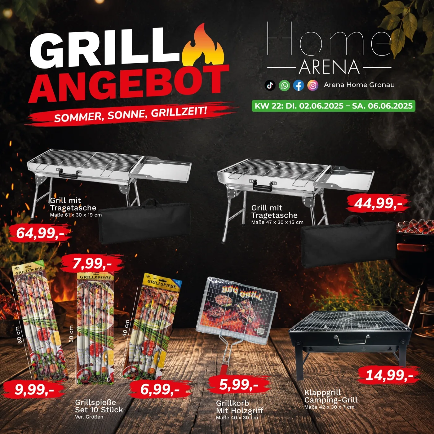 Social-Media-Design — Grillangebot